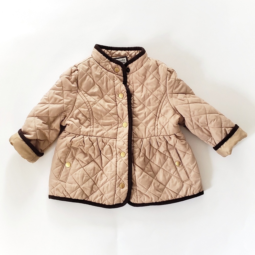 Janie and Jack quilted beige jacket